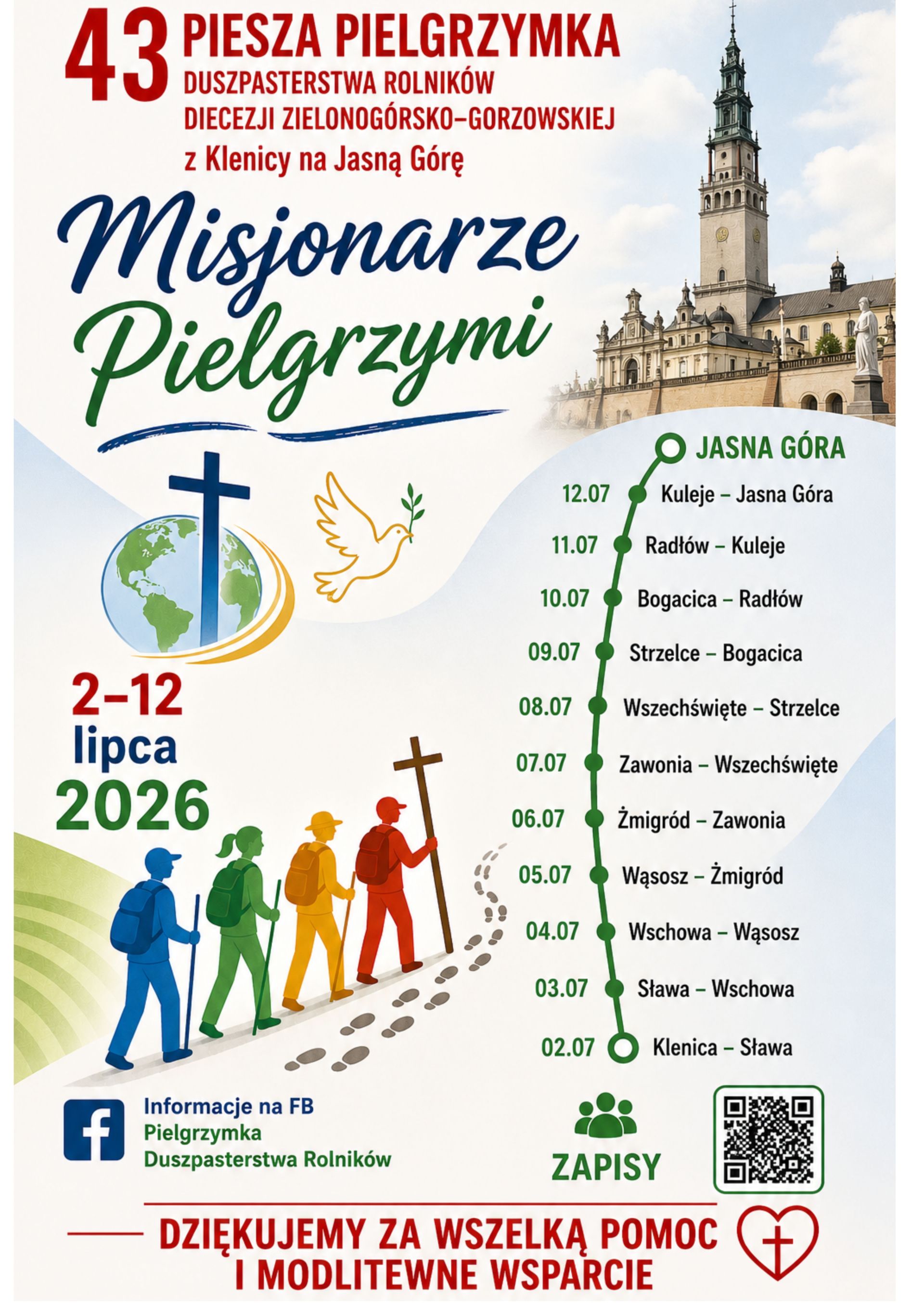 Z duszpasterstwem rolników na Jasną Górę